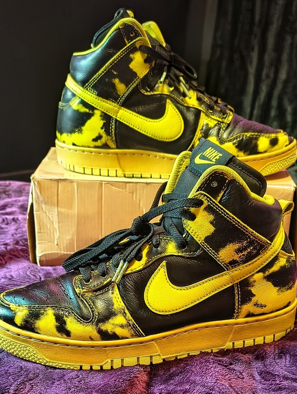*2022*Nike (Dunk High 1985) 'Yellow Acid Wash'....
